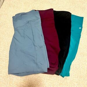 Set of 4 Bike Shorts (long length — size XL)